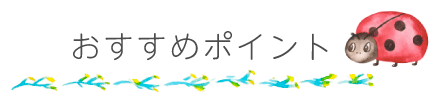 おすすめポイント